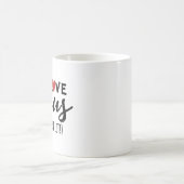 Ich Liebe Jesus (aber ich rede viel!) Kaffeetasse (Mittel)