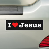 "ICH LIEBE JESUS" AUTOAUFKLEBER (Auf Auto)