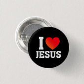 Ich liebe Jesus Button (Vorne & Hinten)