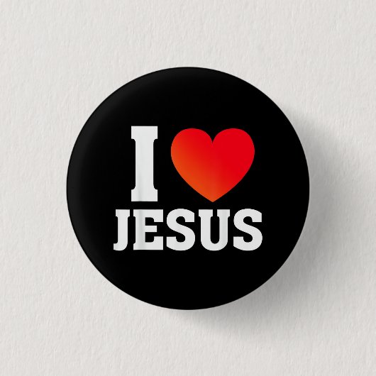 Ich liebe Jesus Button (Vorderseite)