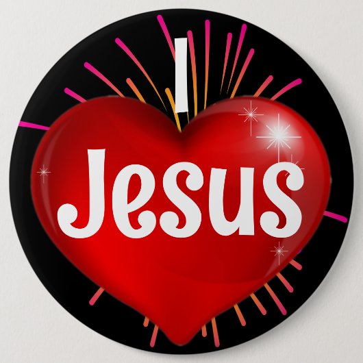 Ich liebe Jesus Button (Vorderseite)