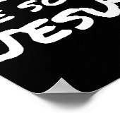 Ich liebe Jesus Cool Christlicher Glaube Ostern Poster (Ecke)