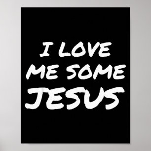 Ich liebe Jesus Cool Christlicher Glaube Ostern  Poster