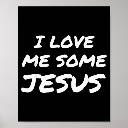 Ich liebe Jesus Cool Christlicher Glaube Ostern Poster (Vorne)