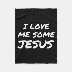 Ich liebe Jesus Coole christliche Glaubens-Ostern Fleecedecke