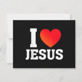 Ich liebe Jesus Dankeskarte (Rückseite)