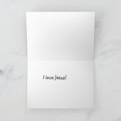 Ich Liebe Jesus! Feiertagskarte (Innenseite)