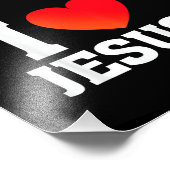Ich liebe Jesus Fotodruck (Ecke)