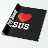 Ich liebe Jesus Geschenkpapier (Ungerollt)
