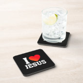 Ich liebe Jesus Getränkeuntersetzer (Rechte Seite)