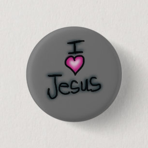 Ich liebe Jesus, ich liebe Jesus Button