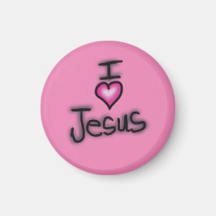 Ich liebe Jesus, ich liebe Jesus Magnet