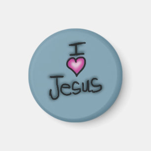 Ich liebe Jesus ich liebe Jesus Magnet