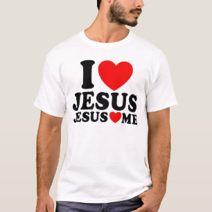 Ich Liebe Jesus Jesus Liebe Ich Christlichen Glaub T-Shirt