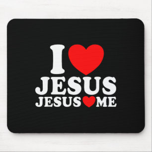 Ich liebe Jesus Jesus liebt mich christlicher Glau Mousepad