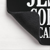 Ich liebe Jesus Kaffee und Camping Mousepad (Ecke)