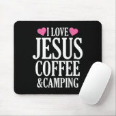 Ich liebe Jesus Kaffee und Camping Mousepad (Mit Mouse)