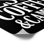 Ich liebe Jesus Kaffee und Camping Poster (Ecke)
