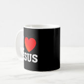 Ich liebe Jesus  Kaffeetasse (Vorderseite Links)