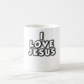 Ich liebe Jesus Kaffeetasse (Mittel)