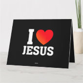 Ich liebe Jesus Karte (Rückseite)
