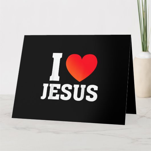 Ich liebe Jesus Karte (Vorderseite)