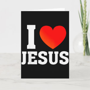 Ich liebe Jesus Karte
