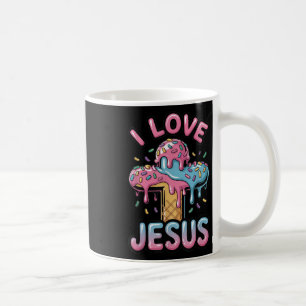 Ich liebe Jesus Kinder Christliches Eis Drip Junge Kaffeetasse