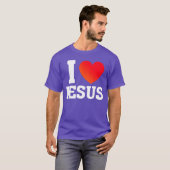 Ich liebe Jesus Mädchen T-Shirt (Vorne ganz)