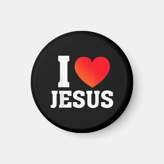 Ich liebe Jesus Magnet (Vorne)