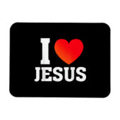 Ich liebe Jesus Magnet (Horizontal)