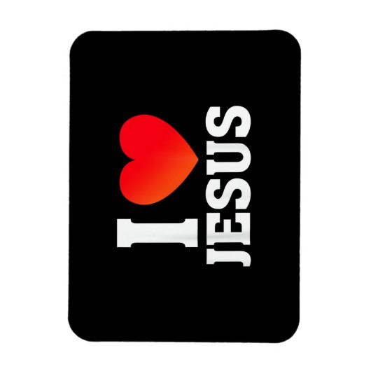 Ich liebe Jesus Magnet (Vertikal)