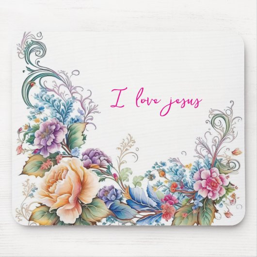Ich liebe Jesus Mousepad (Vorne)