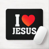 Ich liebe Jesus Mousepad (Mit Mouse)