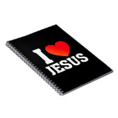 Ich liebe Jesus Notizblock (Rechte Seite)