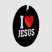 Ich liebe Jesus Ornament (Vorderseite)