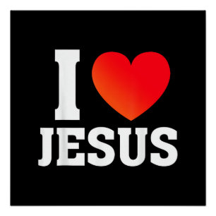 Ich liebe Jesus Poster