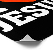 Ich liebe Jesus Poster (Ecke)