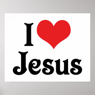 Ich liebe Jesus Poster