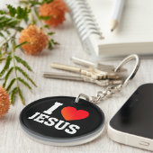 Ich liebe Jesus Schlüsselanhänger (Vorderseite rechts)