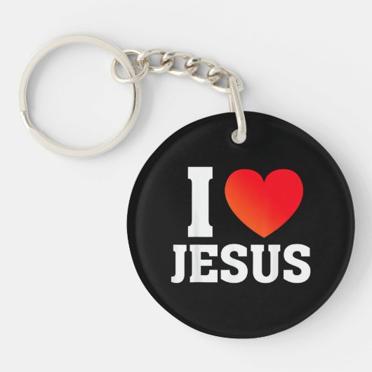 Ich liebe Jesus Schlüsselanhänger (Vorderseite)