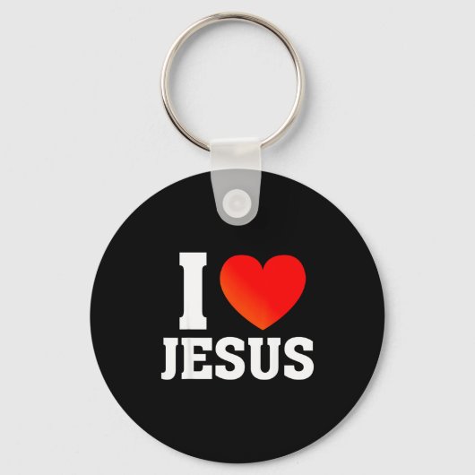 Ich liebe Jesus Schlüsselanhänger (Vorderseite)