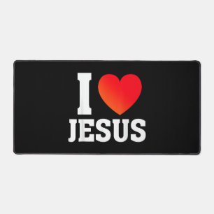 Ich liebe Jesus Schreibtischunterlage