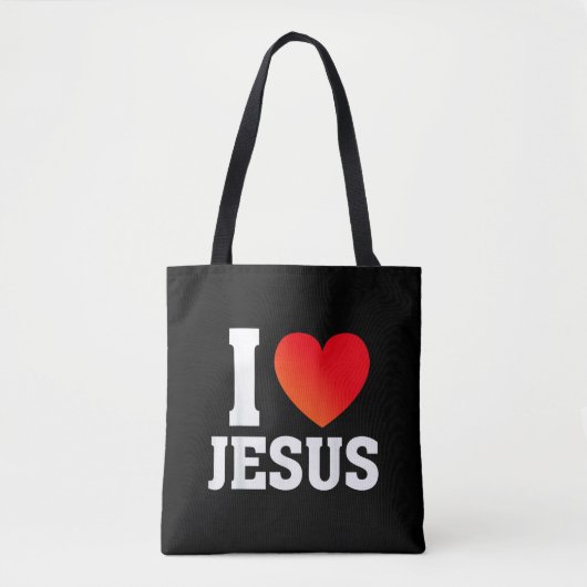 Ich liebe Jesus Tasche (Vorderseite)