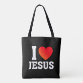 Ich liebe Jesus Tasche (Rückseite)