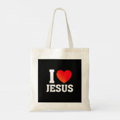 Ich liebe Jesus Tragetasche (Rückseite)