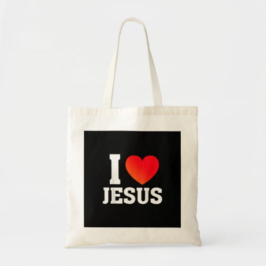 Ich liebe Jesus Tragetasche (Vorne)