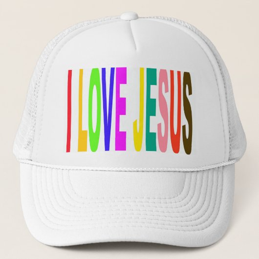 ICH LIEBE JESUS TRUCKERKAPPE (Vorderseite)