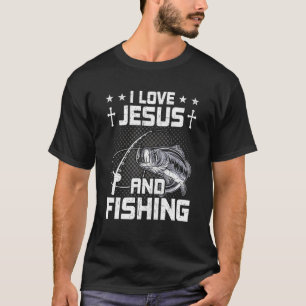 Ich liebe Jesus und Angel mit Kunstfliegen T-Shirt