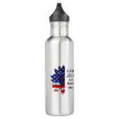 Ich Liebe Jesus und auch Amerika Edelstahlflasche (Rechts)